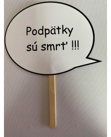 Papierová rekvizita - Podpätky sú smrť !!!